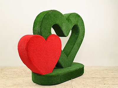 Топиари стела сердца Гармония, мини - газон Есо