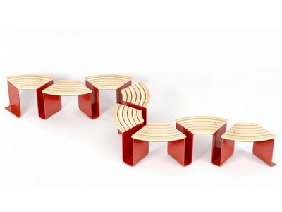 Модульная скамейка Геккон