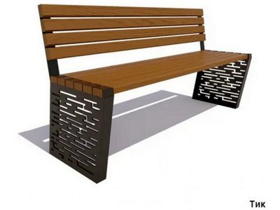 Скамейка парковая Дрезден (без подлокотников) Лиственница