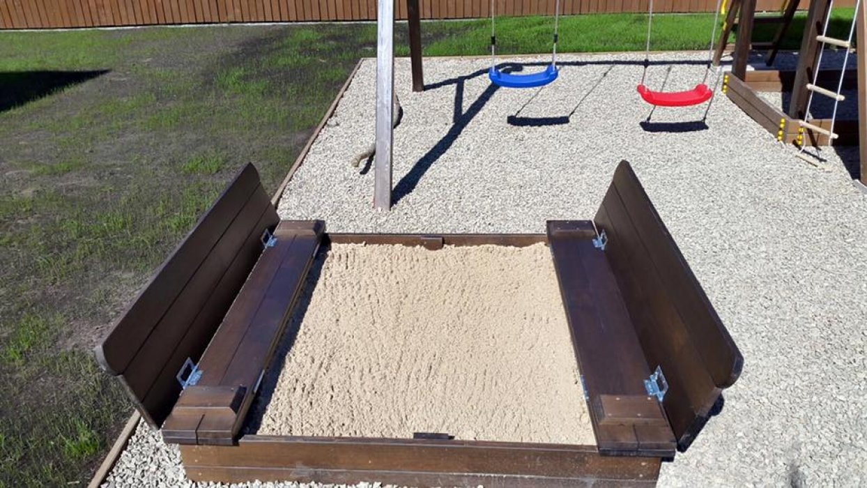 Песочница серия P модель 2 с крышкой Трансформер - вид 3