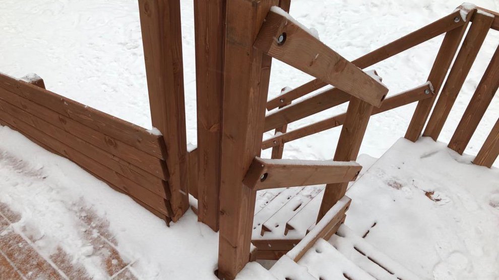 Горка зимняя Олененок 2 (скат 7 м) - вид 5