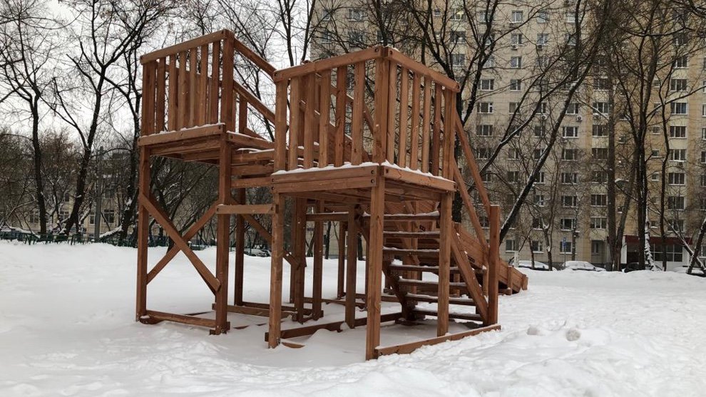 Горка зимняя Олененок 2 (скат 7 м) - вид 4