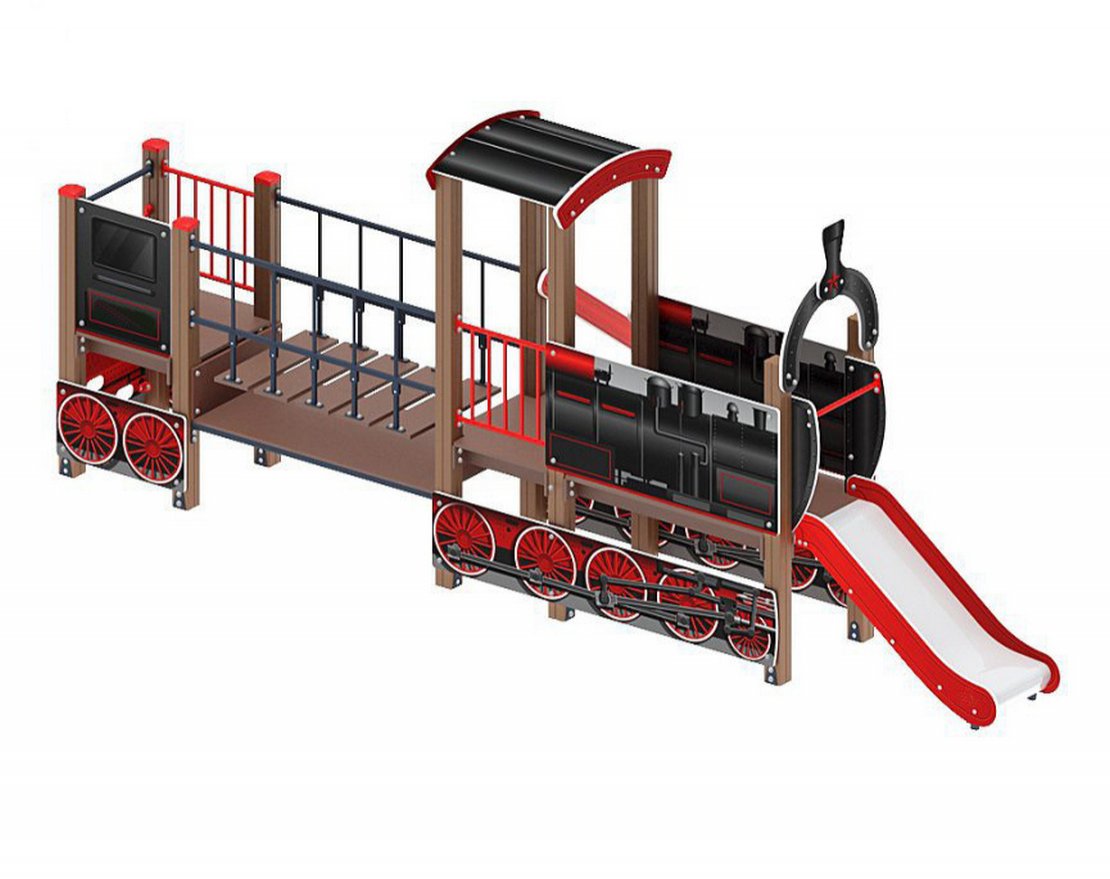 Детская игровая площадка Юный машинист-7 - вид 4