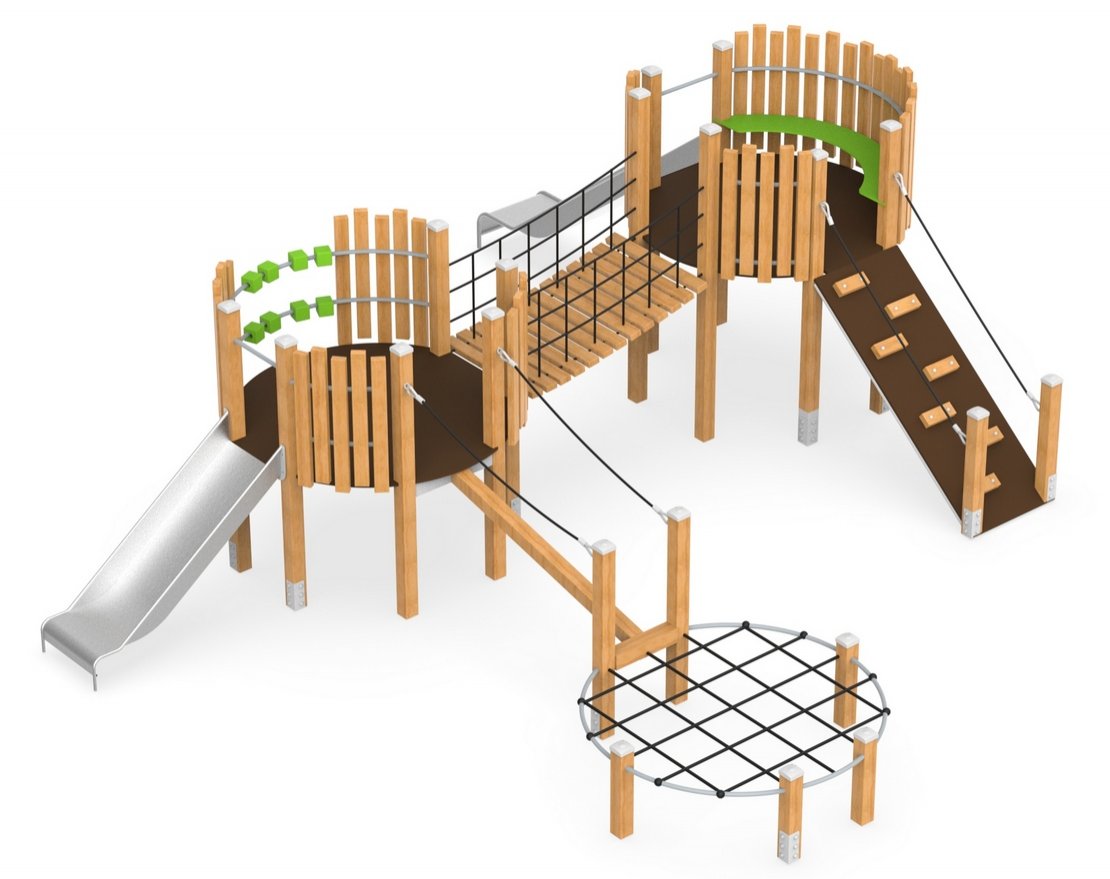 Детский игровой комплекс TORUDA Эко Кливия 2 - вид 3