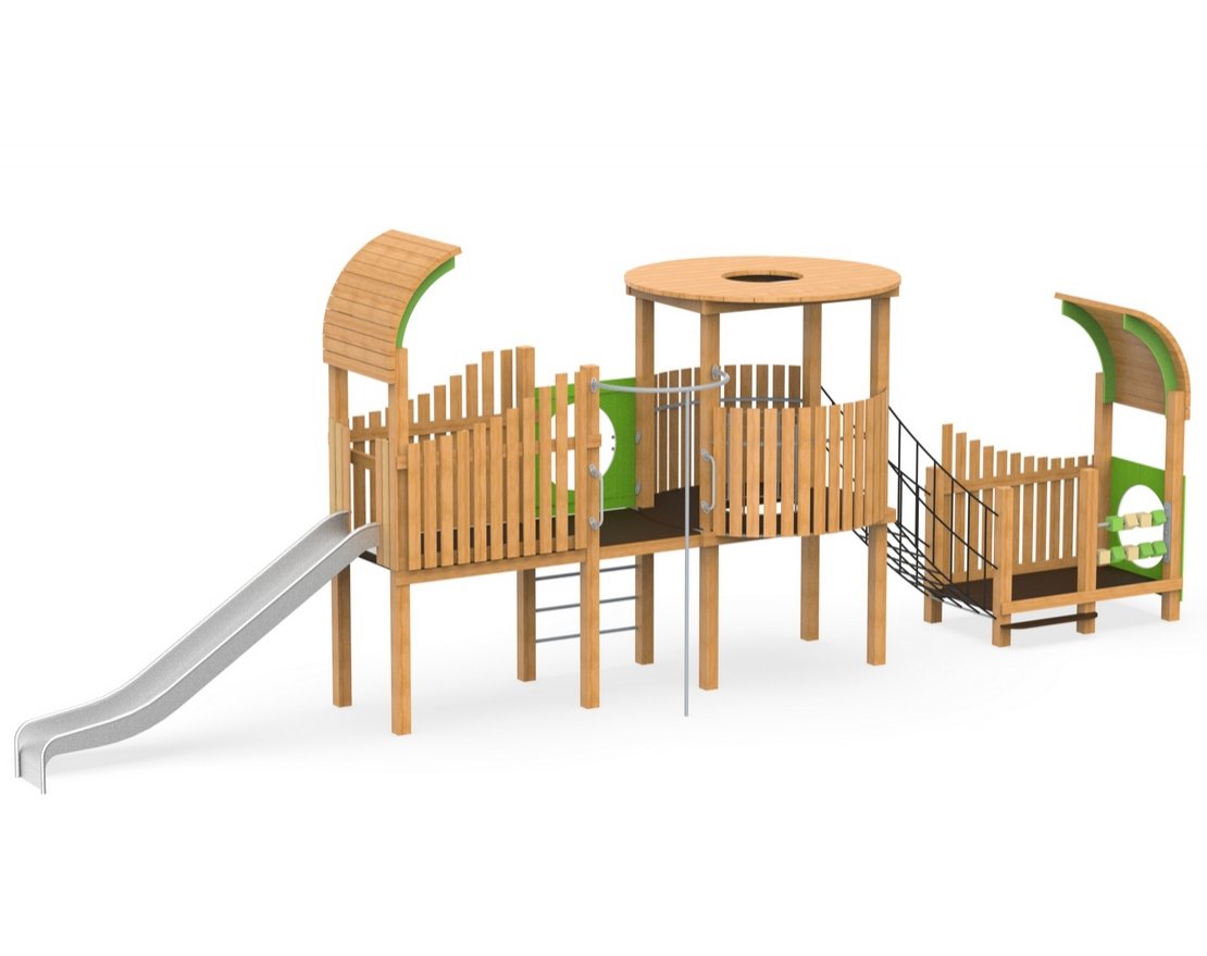 Детский игровой комплекс TORUDA Эко Кливия 3 - вид 2