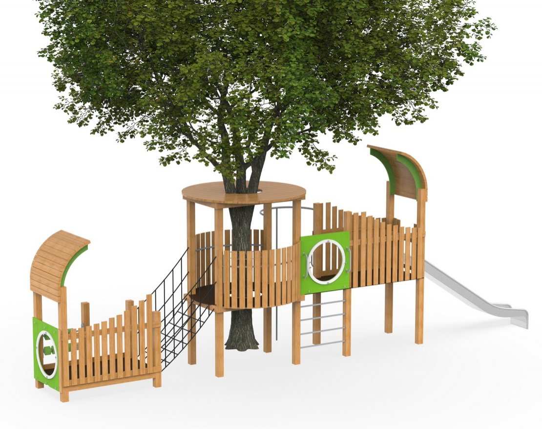 Детский игровой комплекс TORUDA Эко Кливия 3 - вид 3