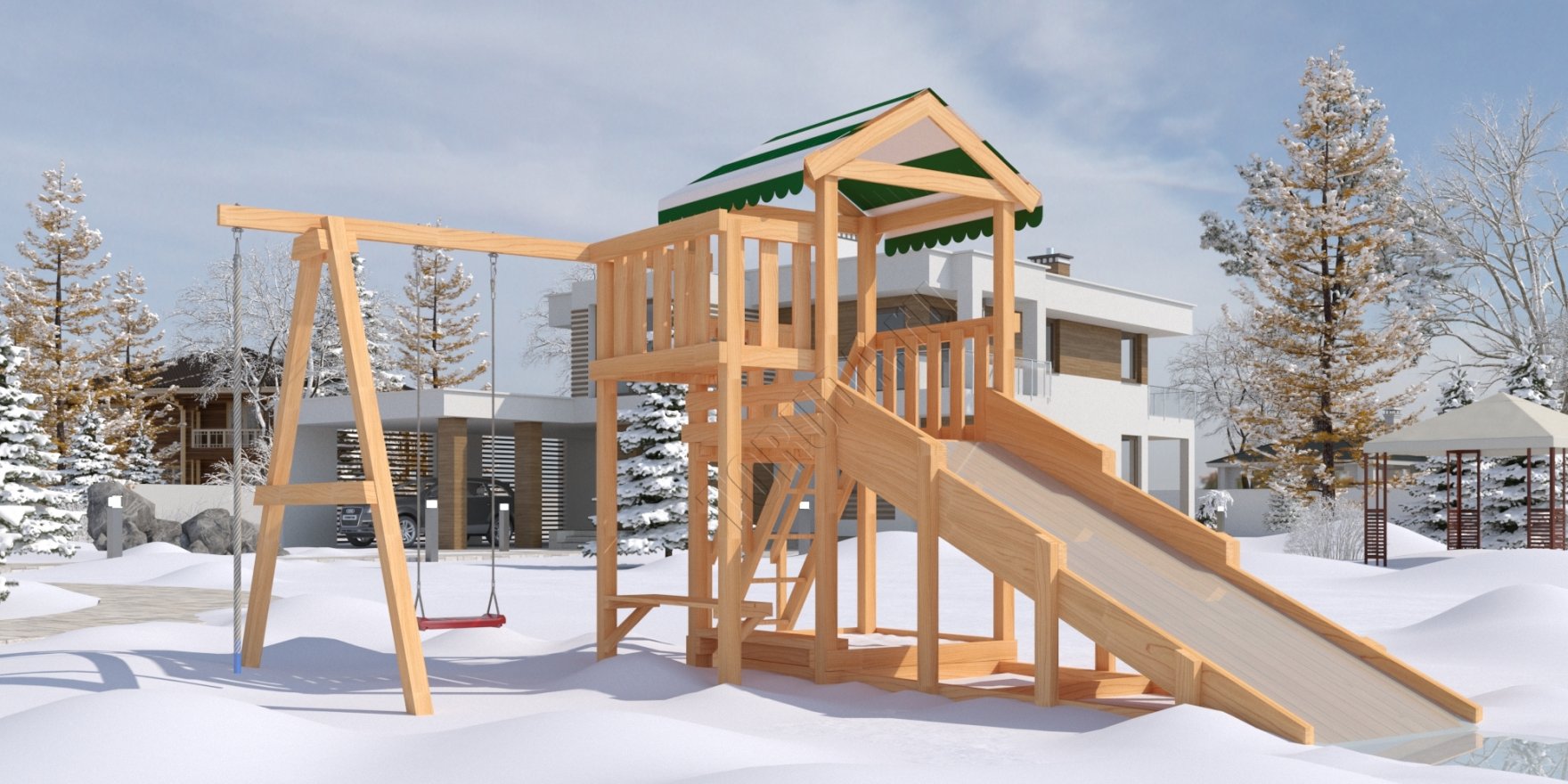 Детская игровая площадка Гарда 1 (всесезонная) - вид 4