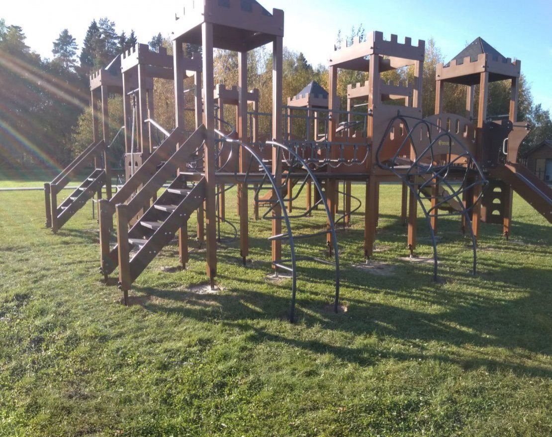 Игровой комплекс Империя Сити с тремя горками (металлический скат, Н-1200 и 1500) ДИО 13072.1 - вид 4