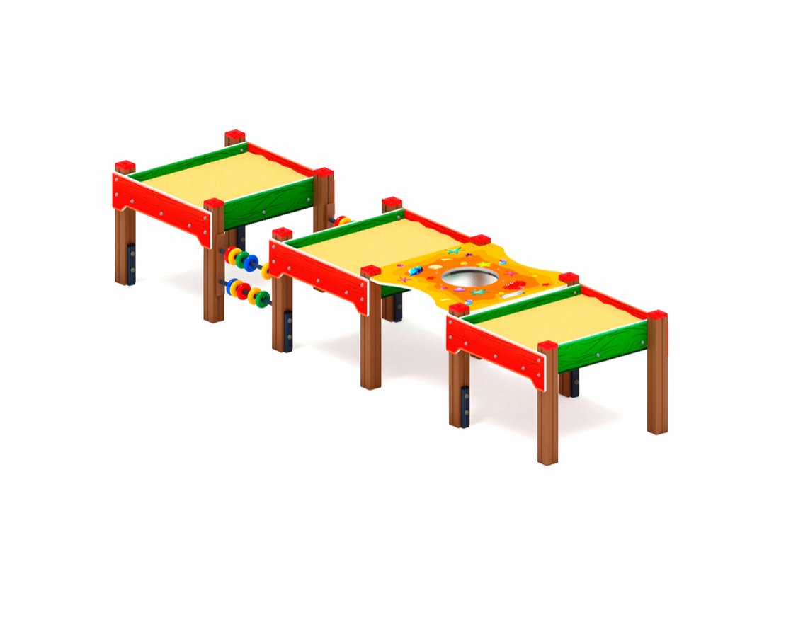 Песочница Золотая долина: тройная - вид 5