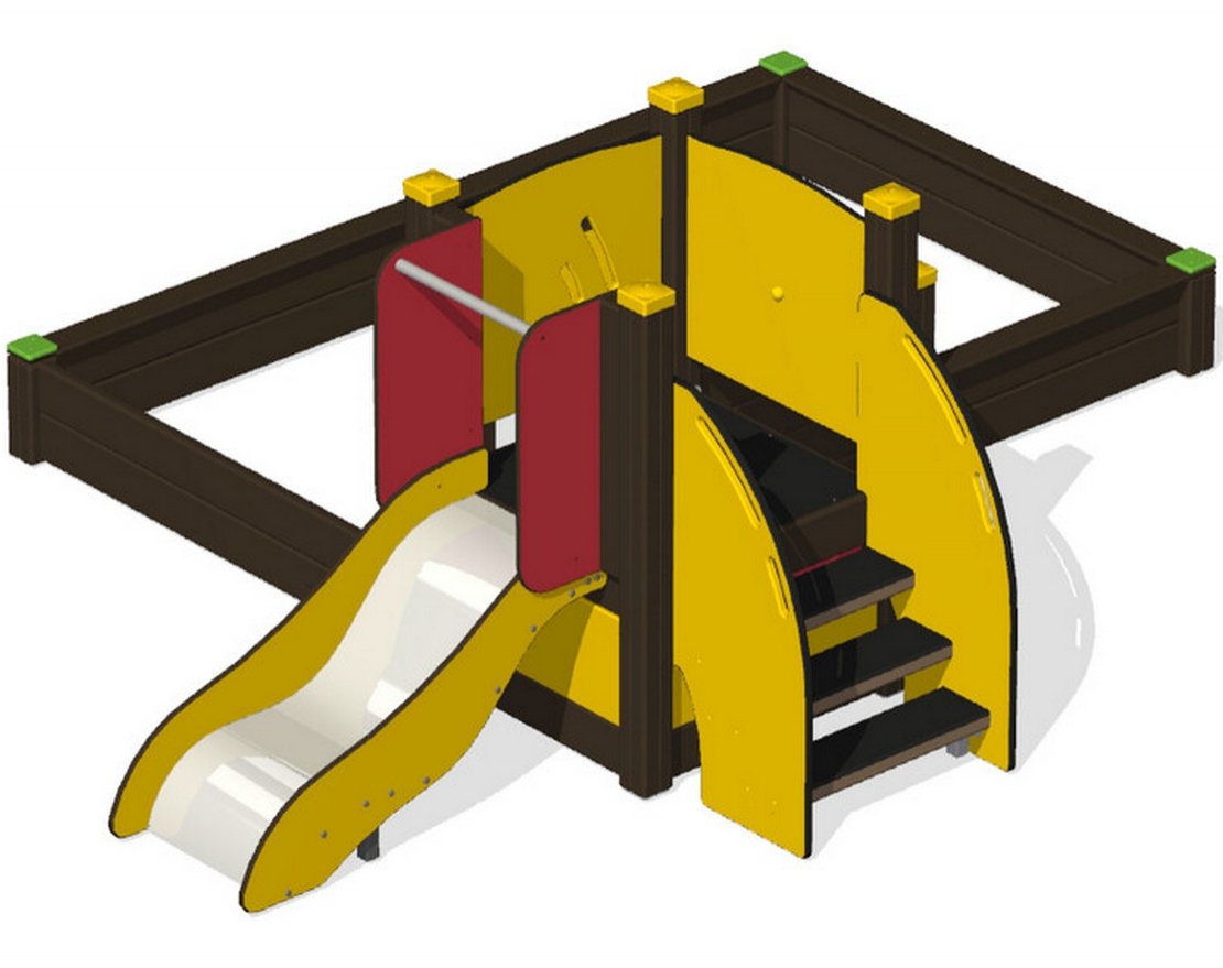 Песочница с игровым модулем Песочная вершина - вид 5