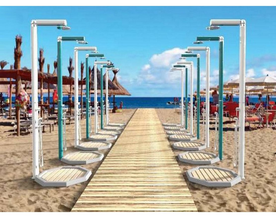 Поддон для уличного душа QP110 Smart/Wood - вид 3