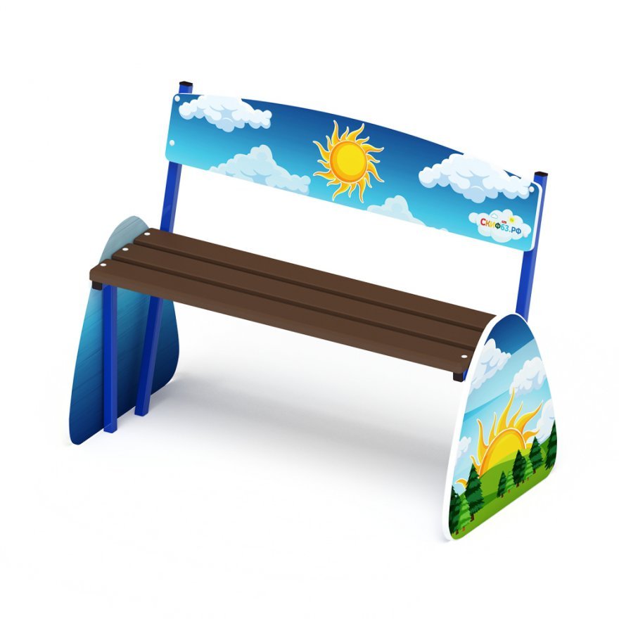 Скамейка детская Утро в лесу-2 - вид 5