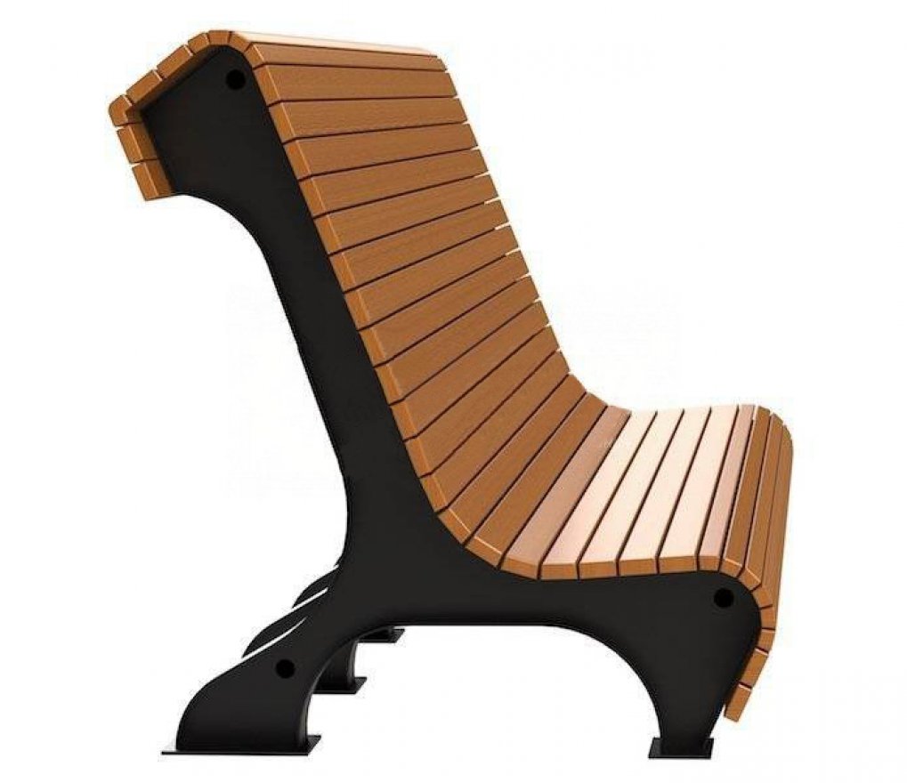 Скамейка TORUDA 018 2,5 м (3 опоры) - вид 2