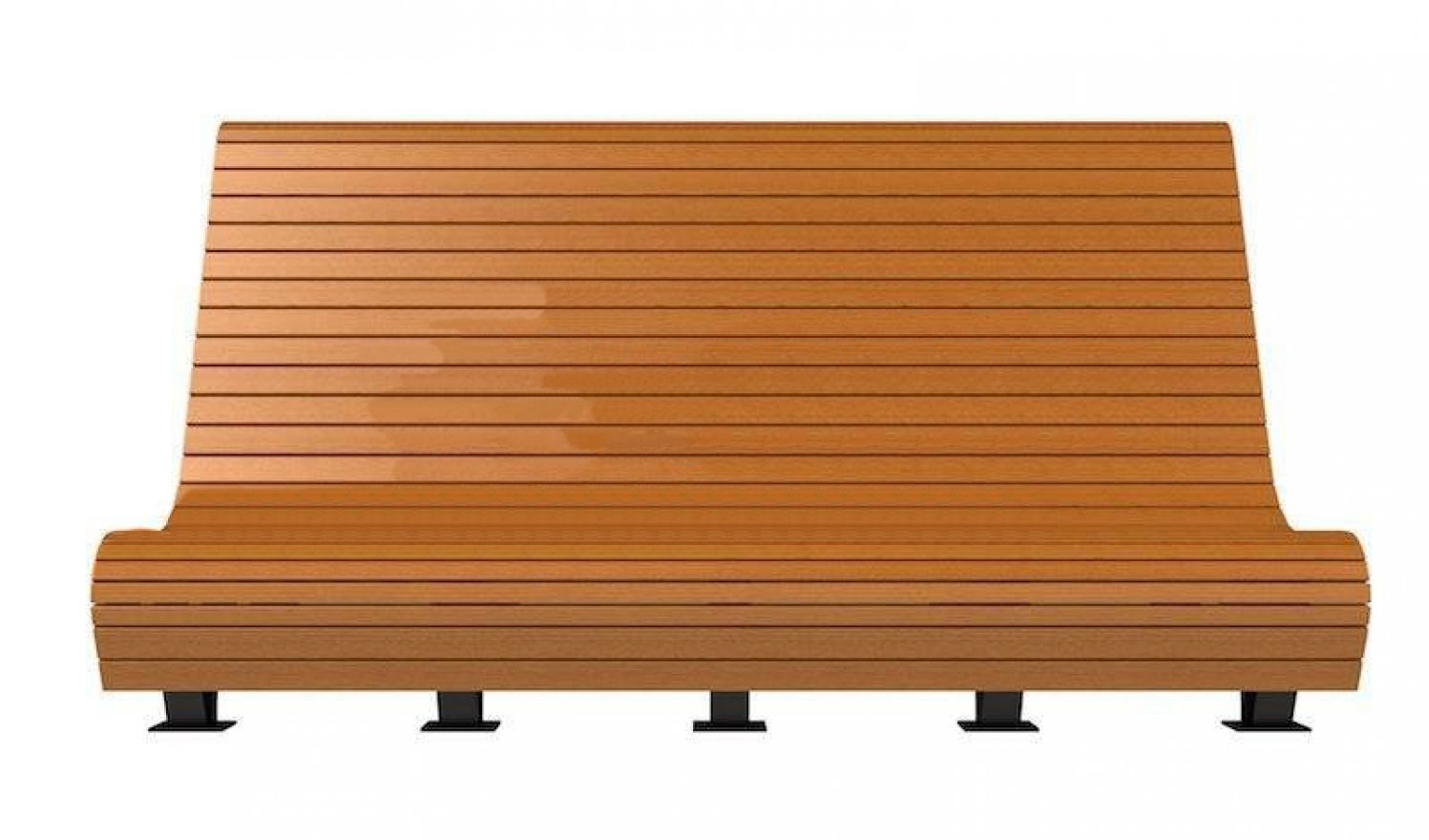 Скамейка TORUDA 018 2,5 м (3 опоры) - вид 4