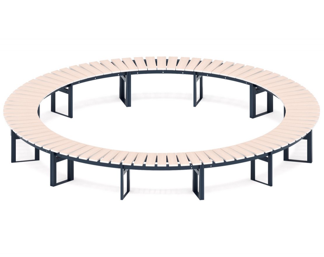 Скамья Центр гармонии-2 (беленый дуб) - вид 3