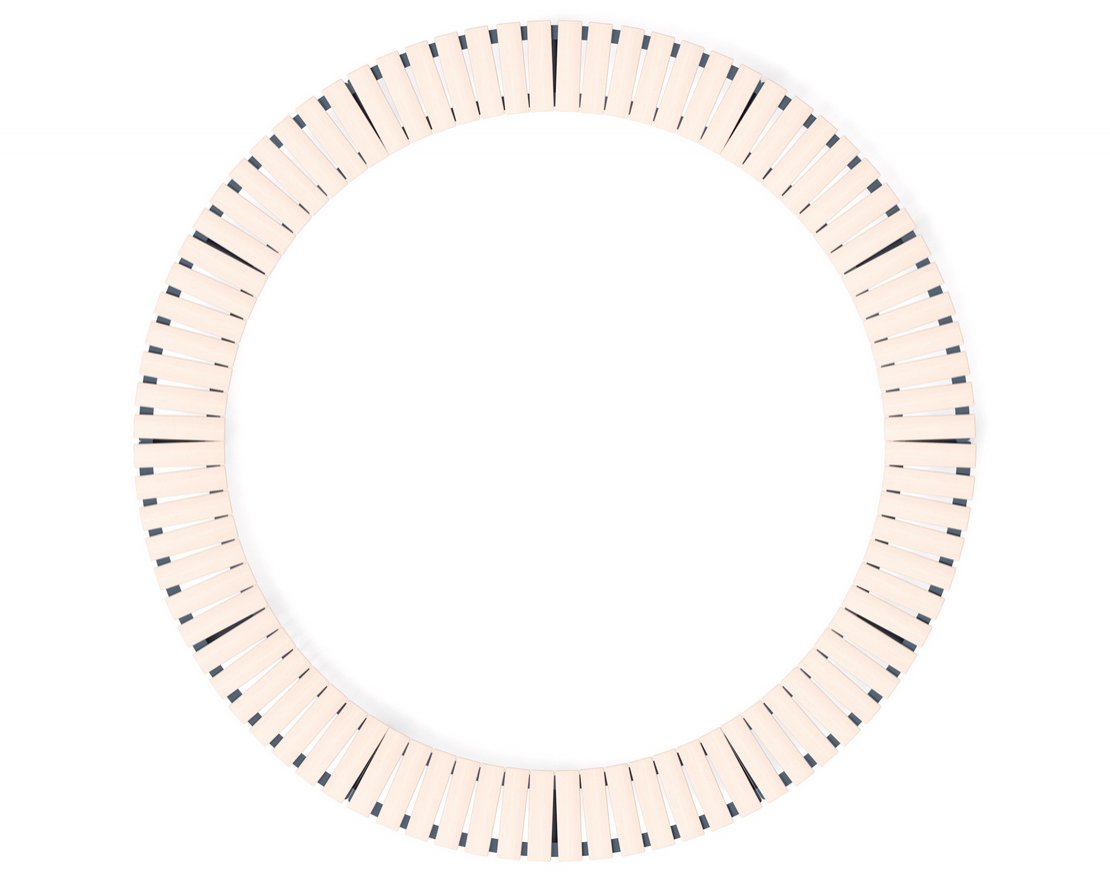 Скамья Центр гармонии-2 (беленый дуб) - вид 4