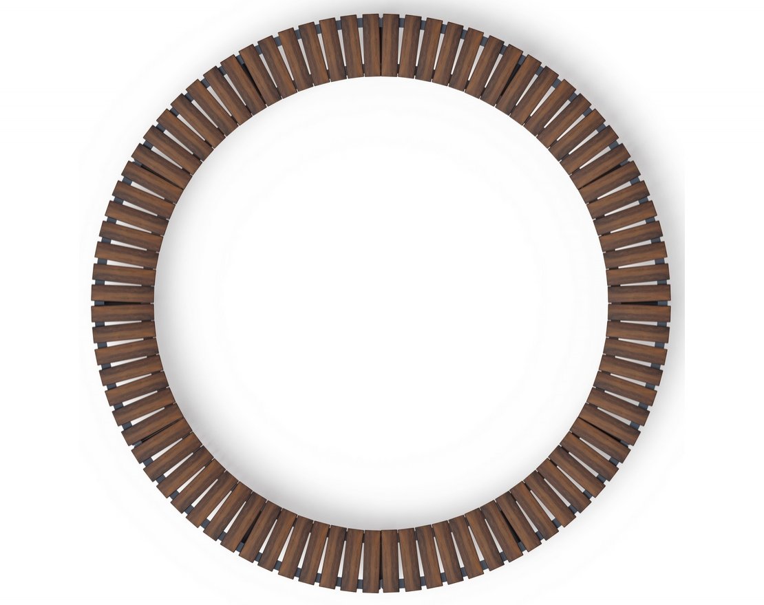 Скамья Центр гармонии-1 (темный дуб) - вид 4